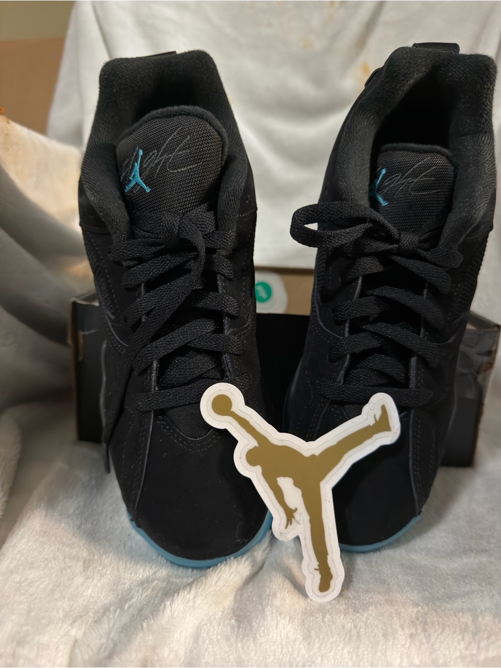 Jordan MVP 92 Black Gamma Blue GS Size 5Y